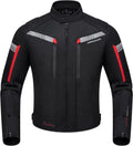 Motorcycle Jacket for Men CE Armored Mesh - Summer Breathable Fit