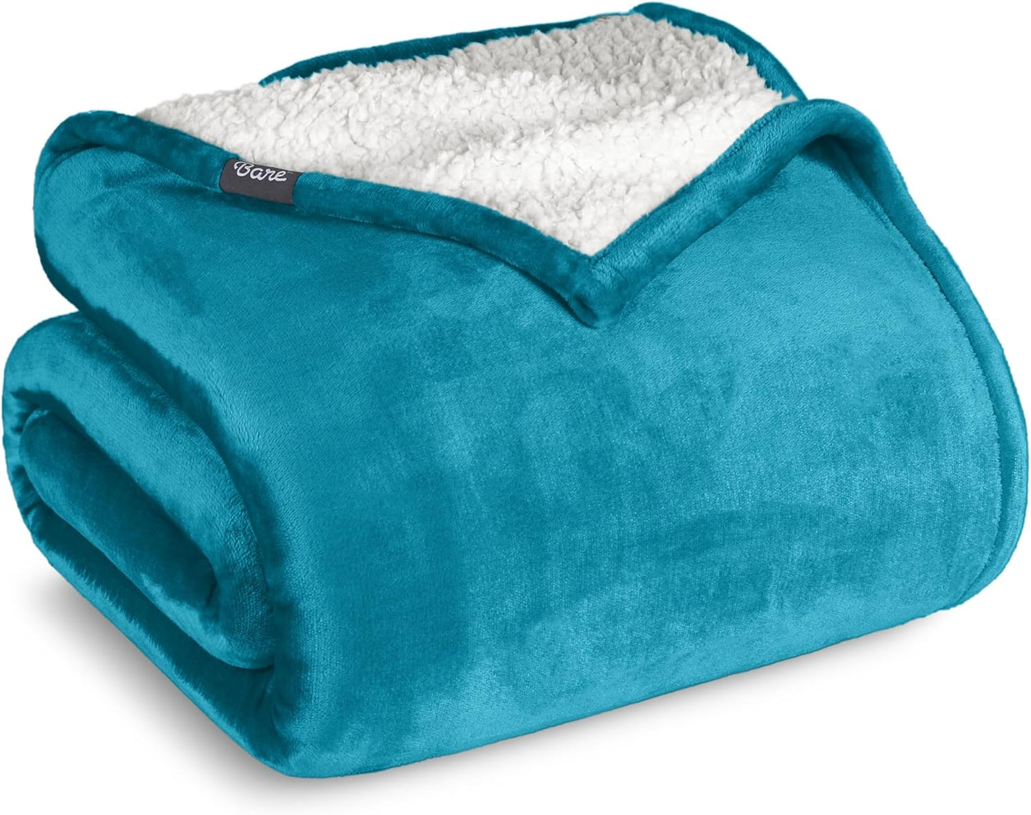 Bare Home Sherpa Fleece Blanket - Cozy Comfort for All Seasons
