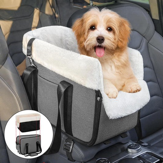 WOYYHO 20lbs Small Dog Car Seat: Foldable & Waterproof