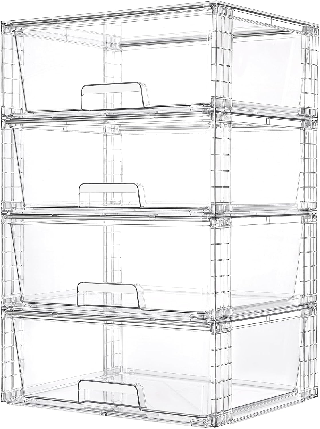 Large Stackable Storage Drawers for Bathroom and Kitchen Use