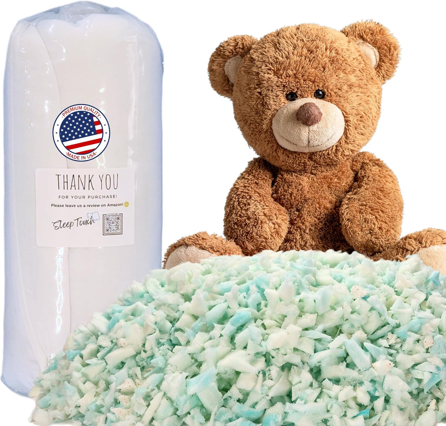 Shredded Memory Foam Refill for Bean Bags and Cushions