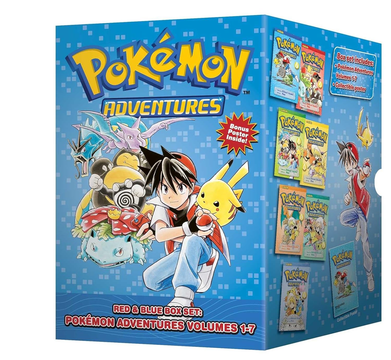 Pokemon Adventures 7 Volume Set - Japanese Style Reading for All Ages