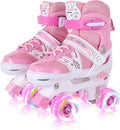 Adjustable Roller Skates for Girls & Kids - Light Up Beginner Skates
