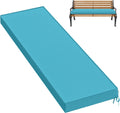 Premium Outdoor Bench Cushions 60 x 18 x 3.5in - Waterproof Lake Blue