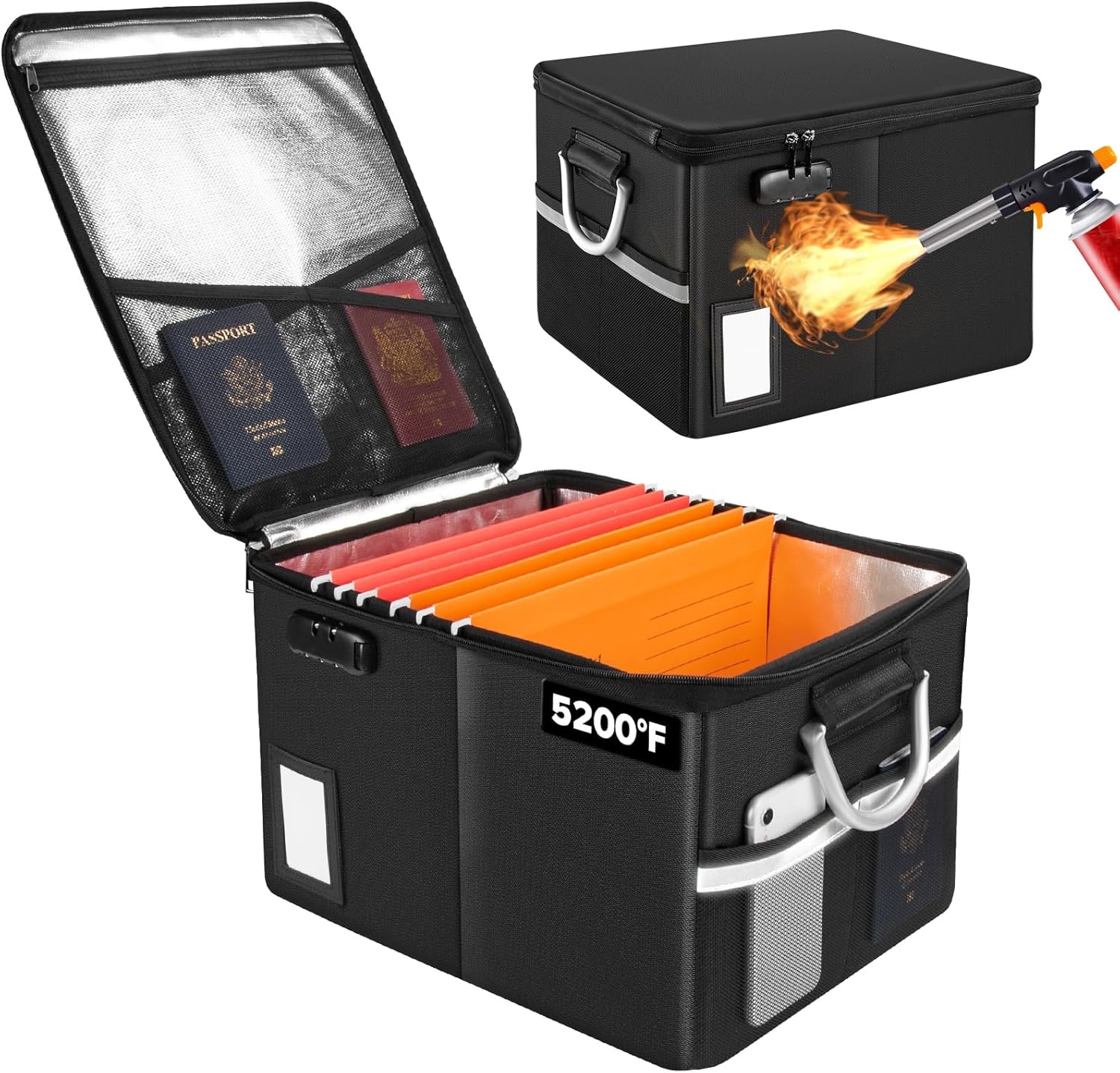 5200F Fireproof Document Box for Secure Storage and Organization