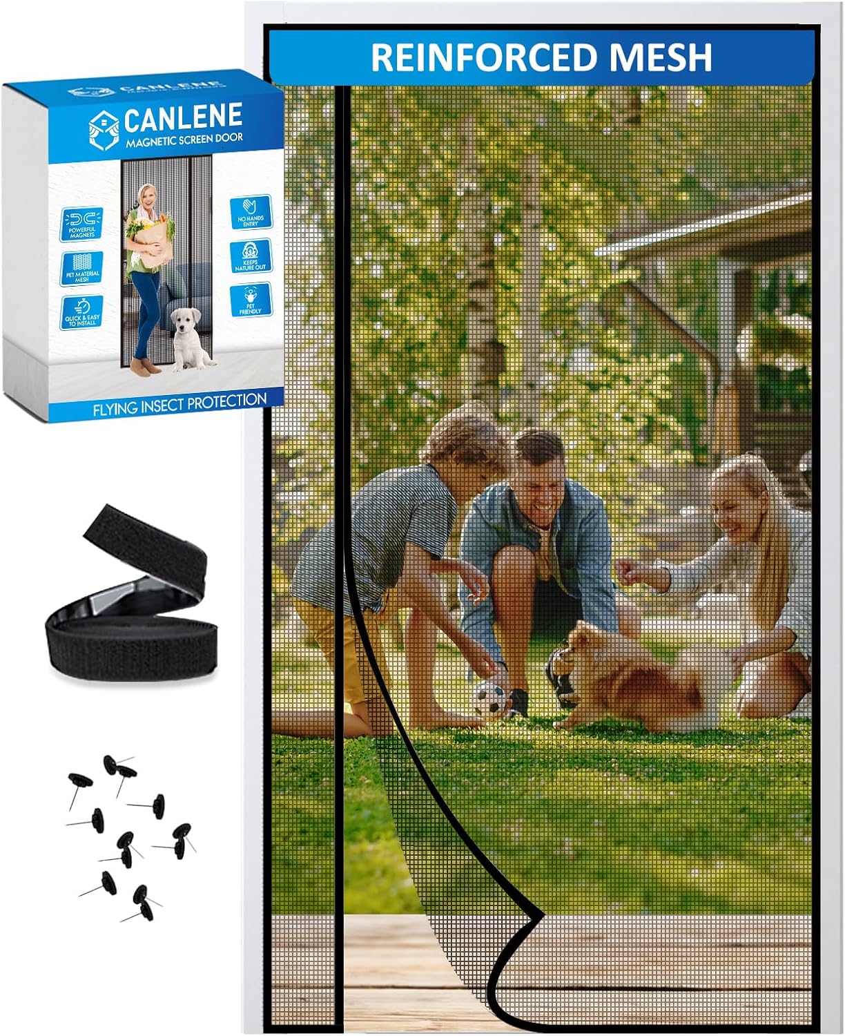 Magnetic Screen Door for Easy Installation and Insect Protection