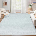 Area Rug for Living Room 6x9 - Washable Boho Moroccan Neutral Rug