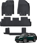 All Weather Floor Mats Fit for Pathfinder 7 Seat 2022 2023 2024 2025