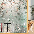 Frosted Tulip Patterned Window Privacy Film - Removable Static Cling