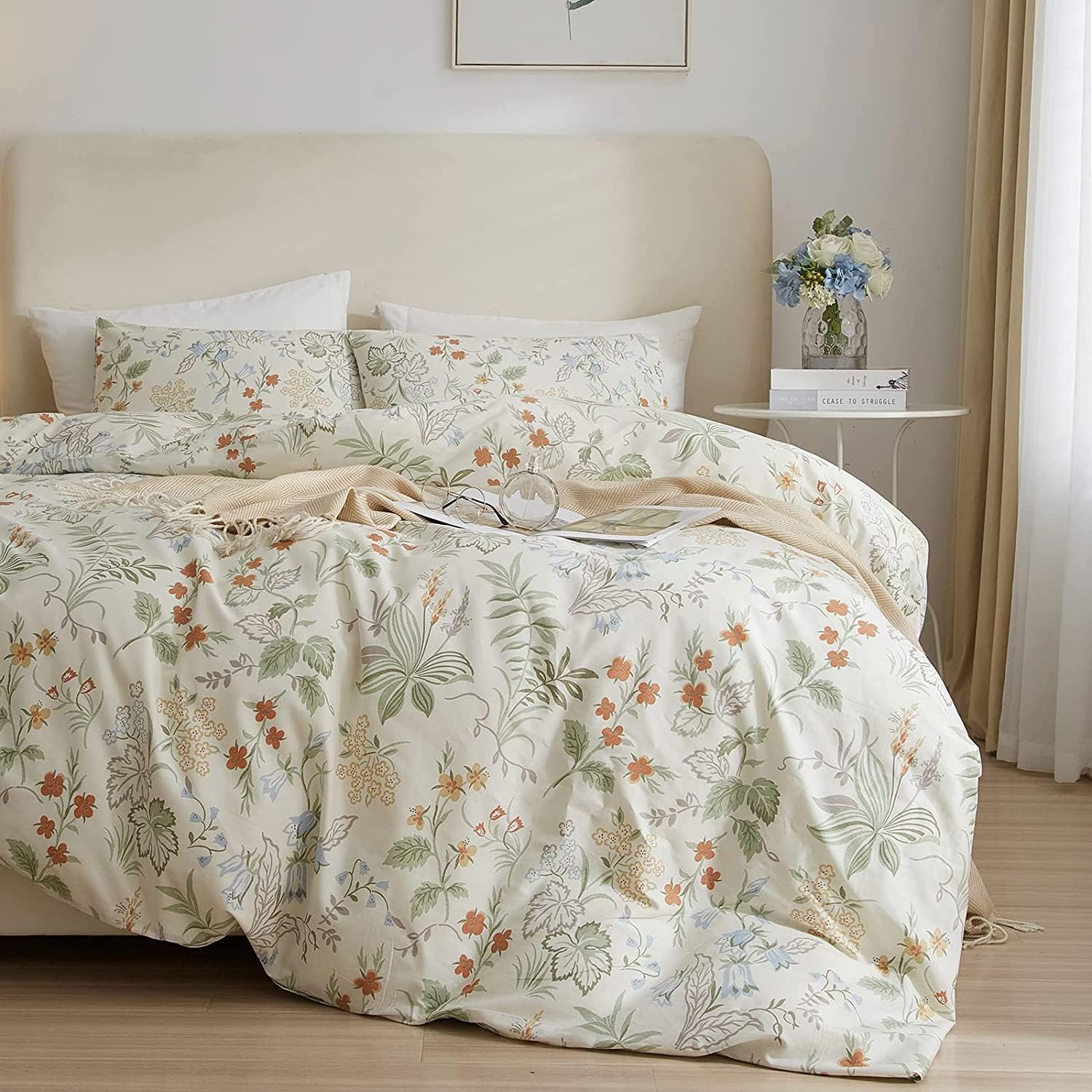 HighBuy Beige Comforter Twin XL Set for Cozy Boho Aesthetic