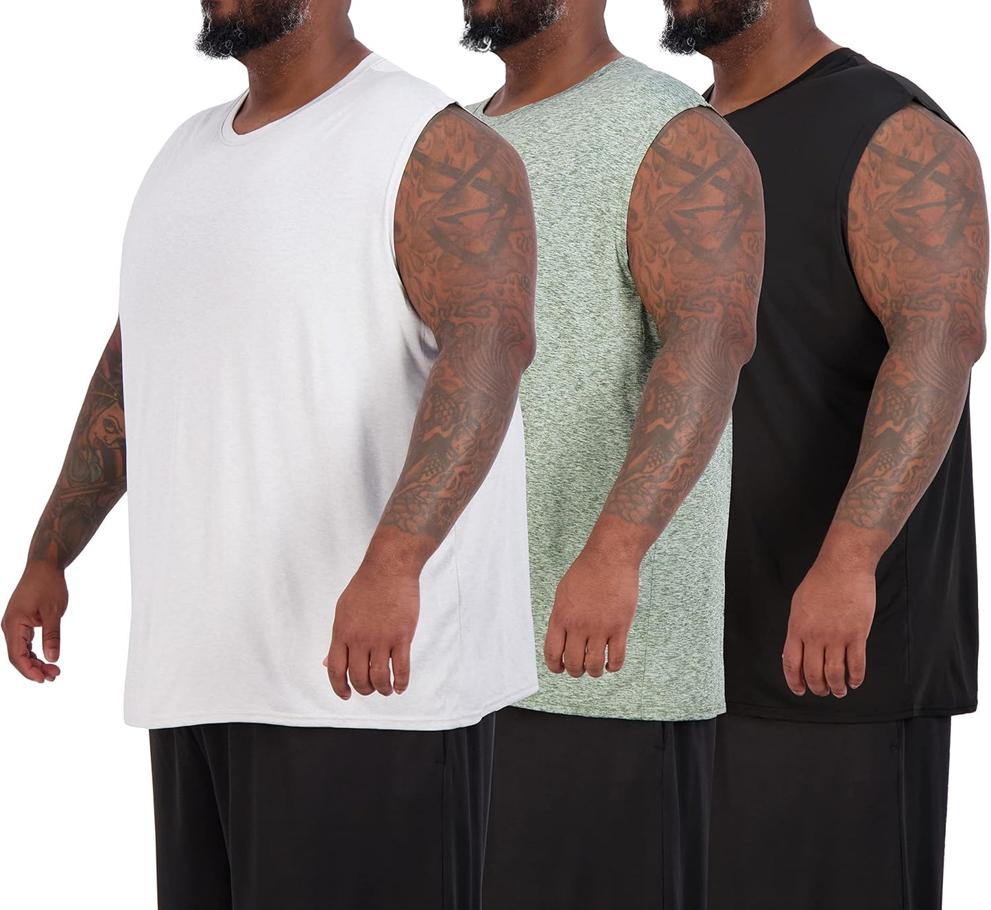 Men's Dry-Fit Active Muscle Tank Top - 3 & 5 Pack Options