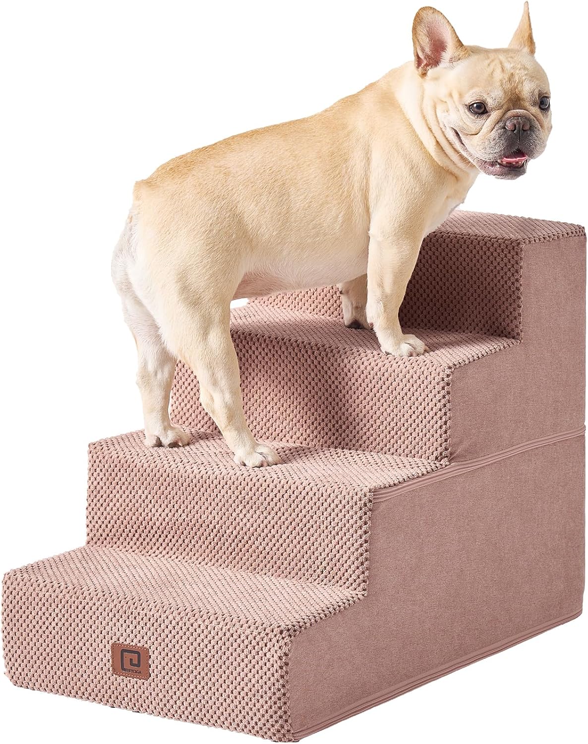 EHEYCIGA Dog Stairs for Bed - 4-Step Pet Steps for Small Dogs
