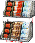 2 Pack Stackable Can Rack Organizer for Pantry Storage - Space-Saving
