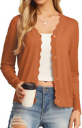 GRECERELLE Women's V-Neck Button Down Cardigan - Slim Fit Layering up