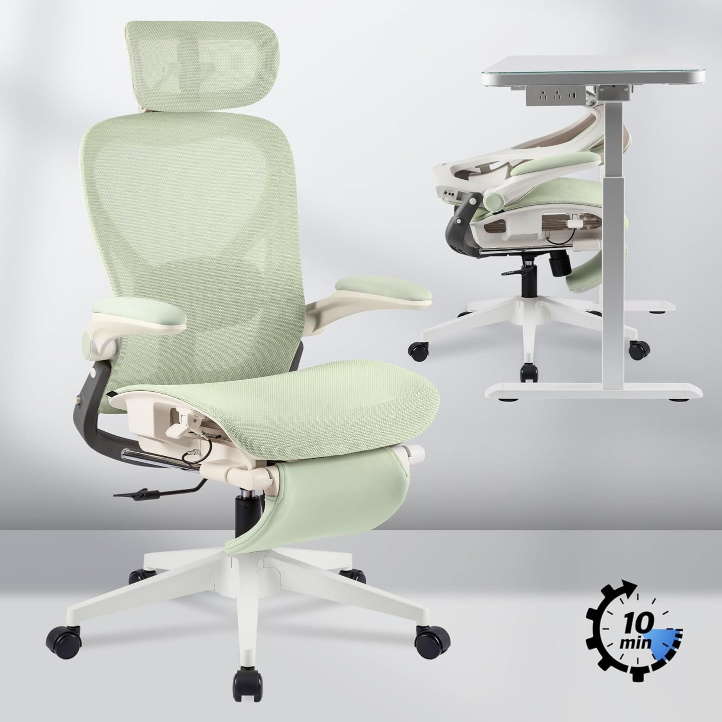 FLEXISPOT Foldex Ergonomic Office Chair - Compact & Comfortable