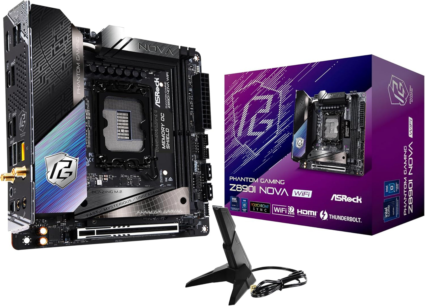 ASRock Intel Core Ultra Z890 Mini ITX Motherboard with WiFi 7