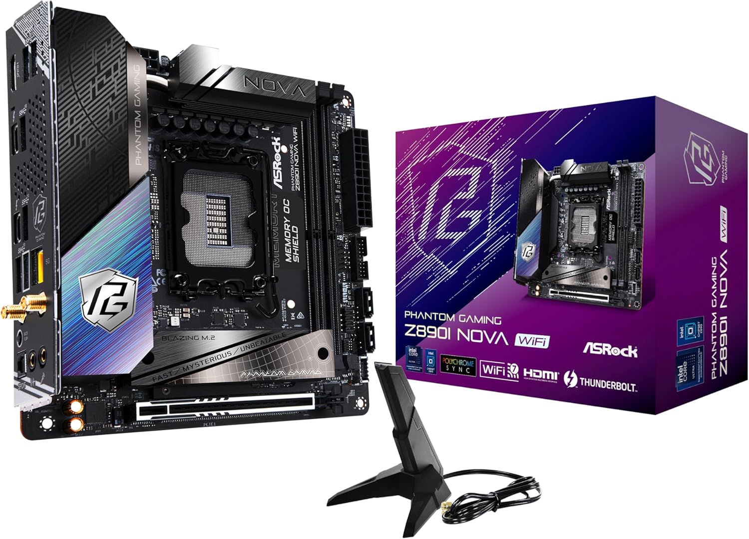 ASRock Intel Core Ultra Z890 Mini ITX Motherboard with WiFi 7