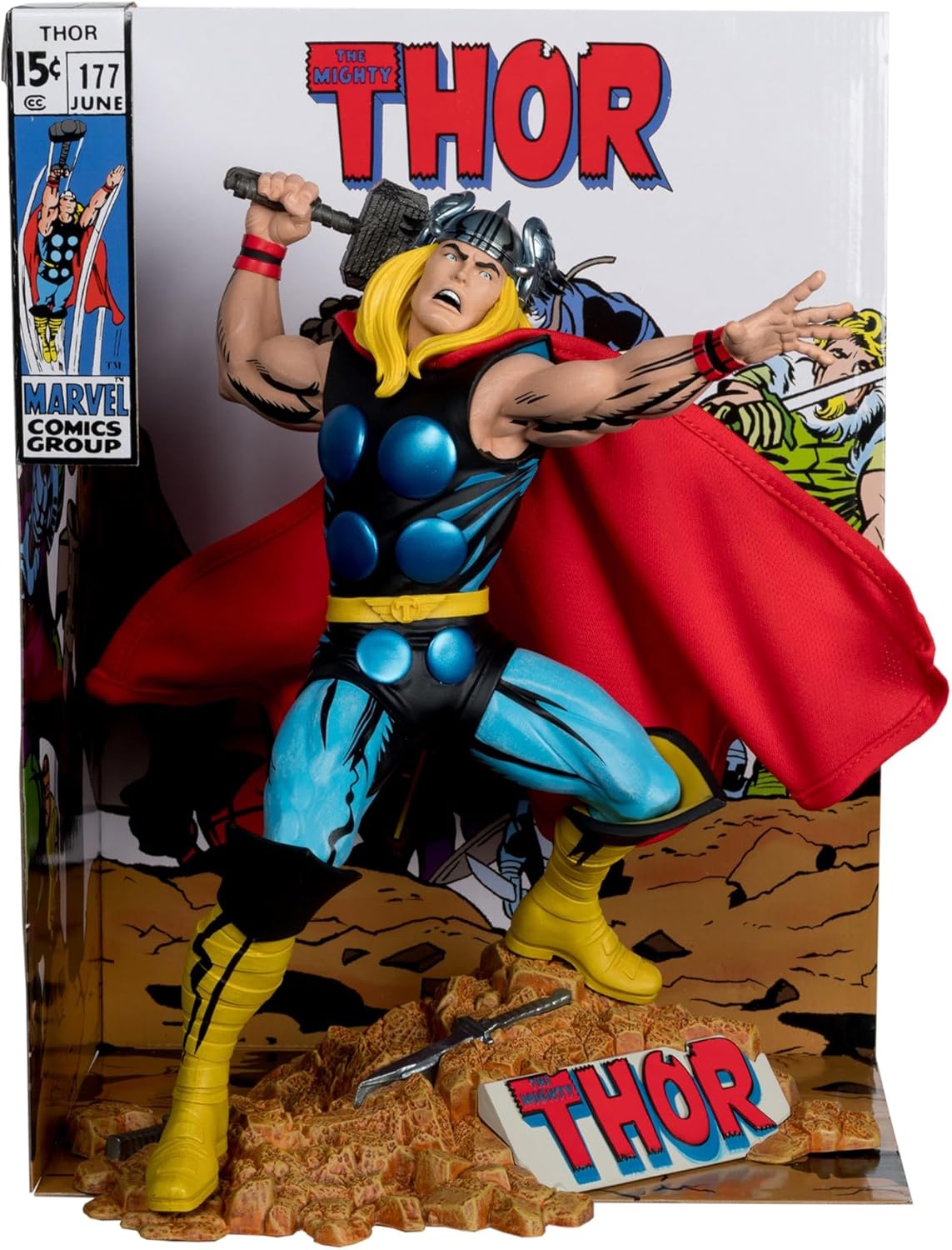 Marvel Thor 1:6 Scale Collectible with Comic - The Mighty Thor #177