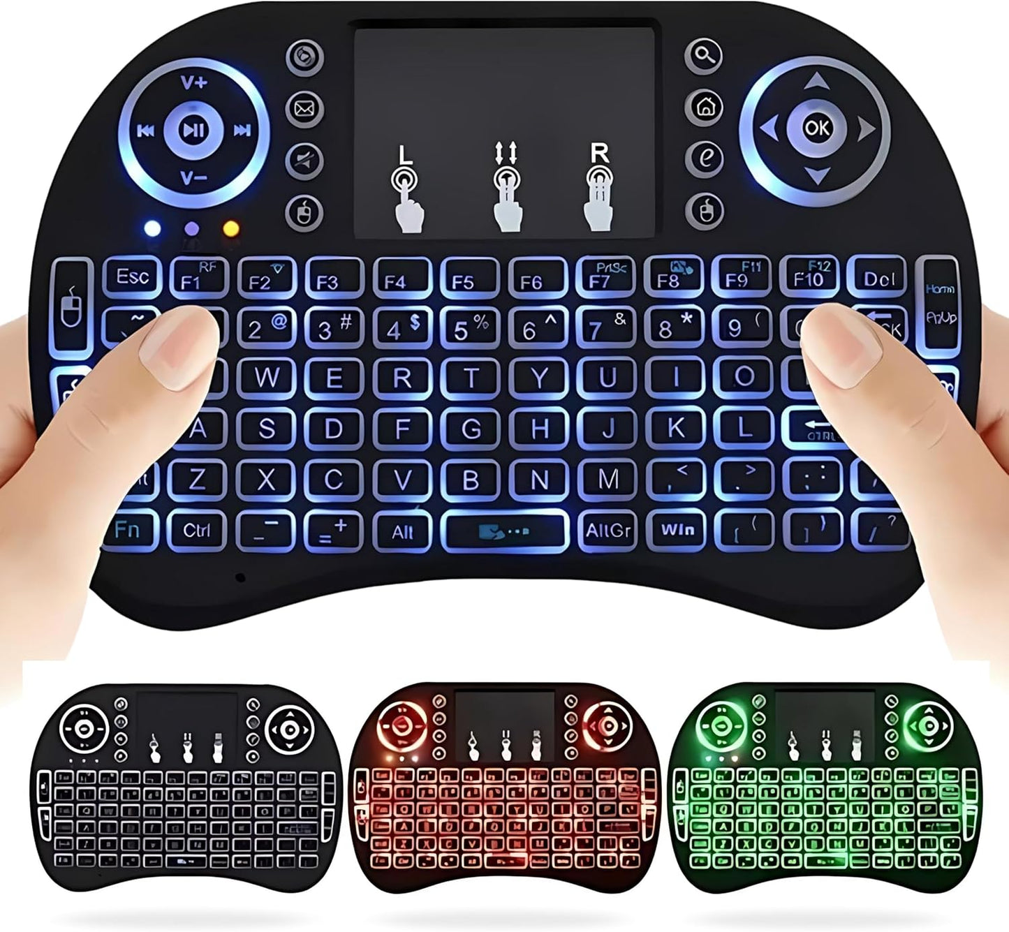 RGB Backlit Mini Touchpad Mouse Combo - WirelessFinest