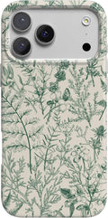Casely iPhone 17 Pro Case Sage Garden - Slim Green Floral Protection
