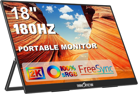 InnoView 2K 180Hz Portable Gaming Monitor - Vibrant QHD Display!