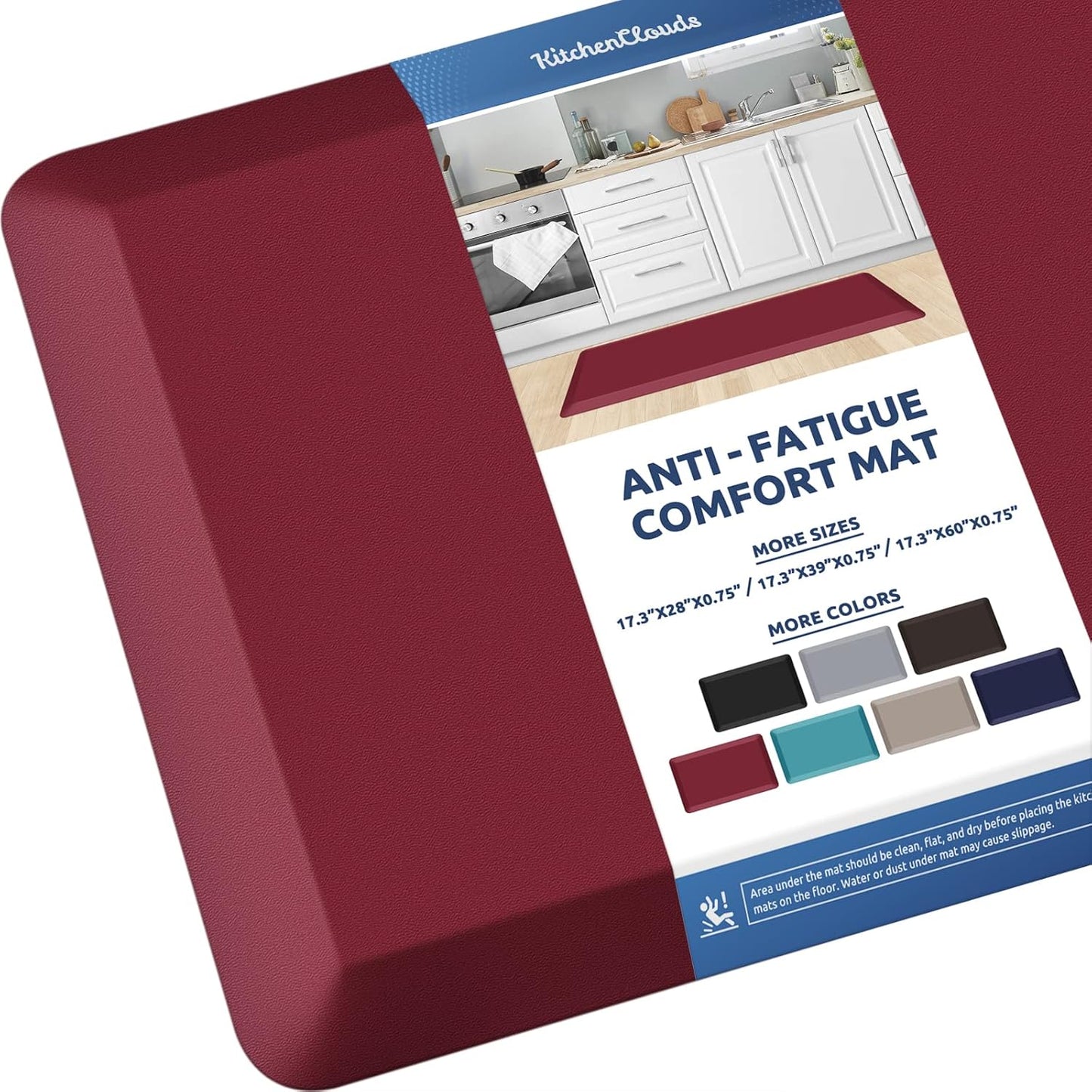Cushioned Anti Fatigue Kitchen Rug for Comfort and Safety