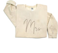 Personalized Couple Sweatshirts - Mr & Mrs Embroidered Love