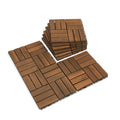 Interlocking Acacia Wood Deck Tiles for Stylish Outdoor Flooring