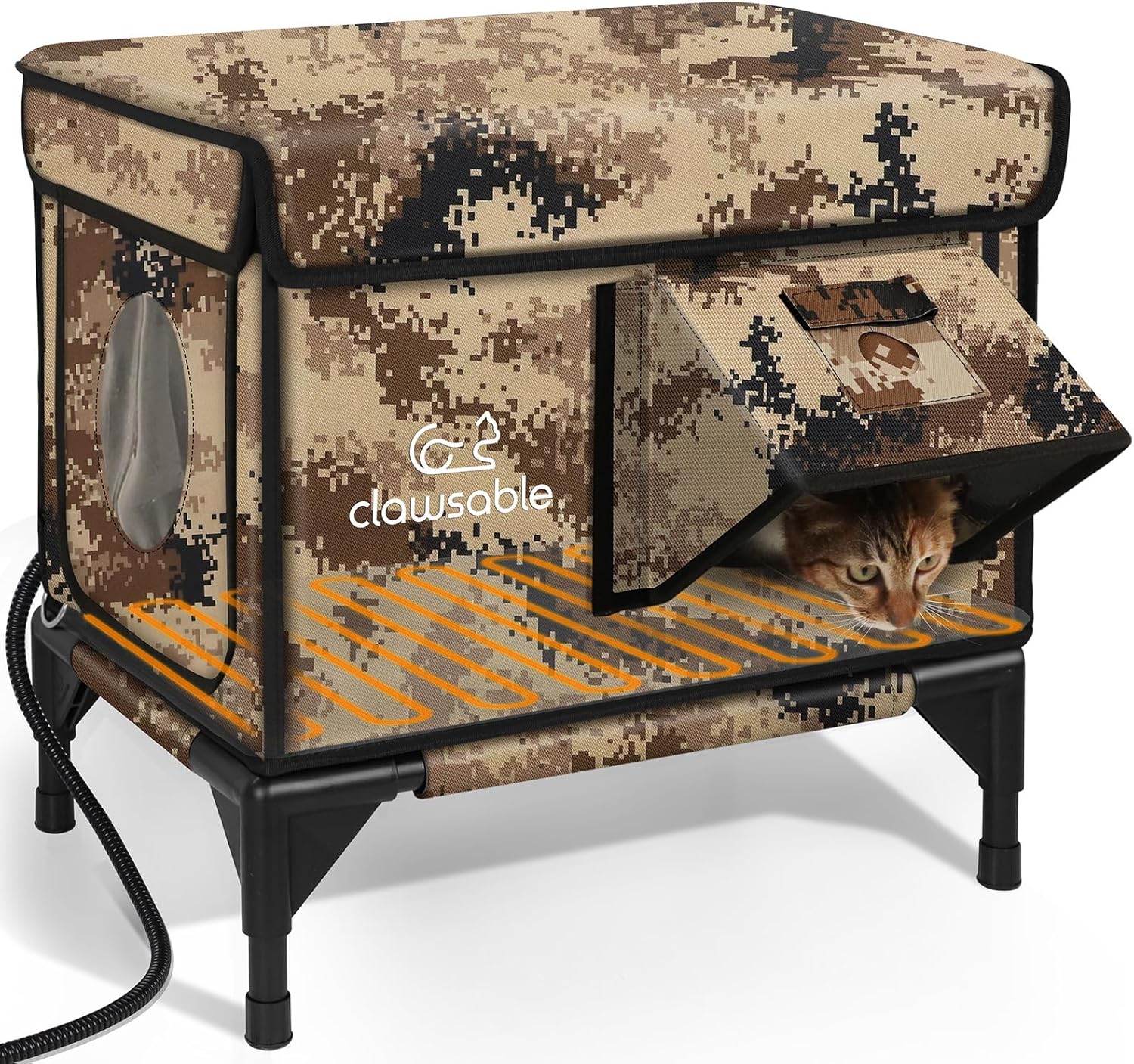 Indestructible Heated Cat House for Outside Winter Shelter