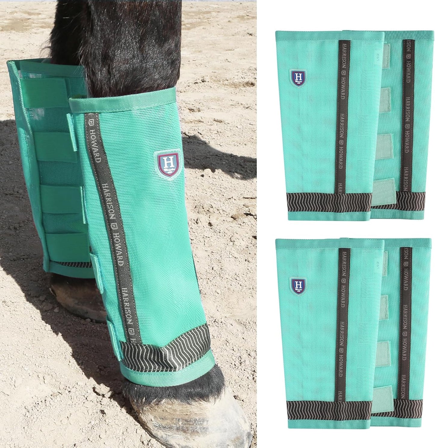 Loose-Fitting Horse Fly Boots with UV Protection and Safety