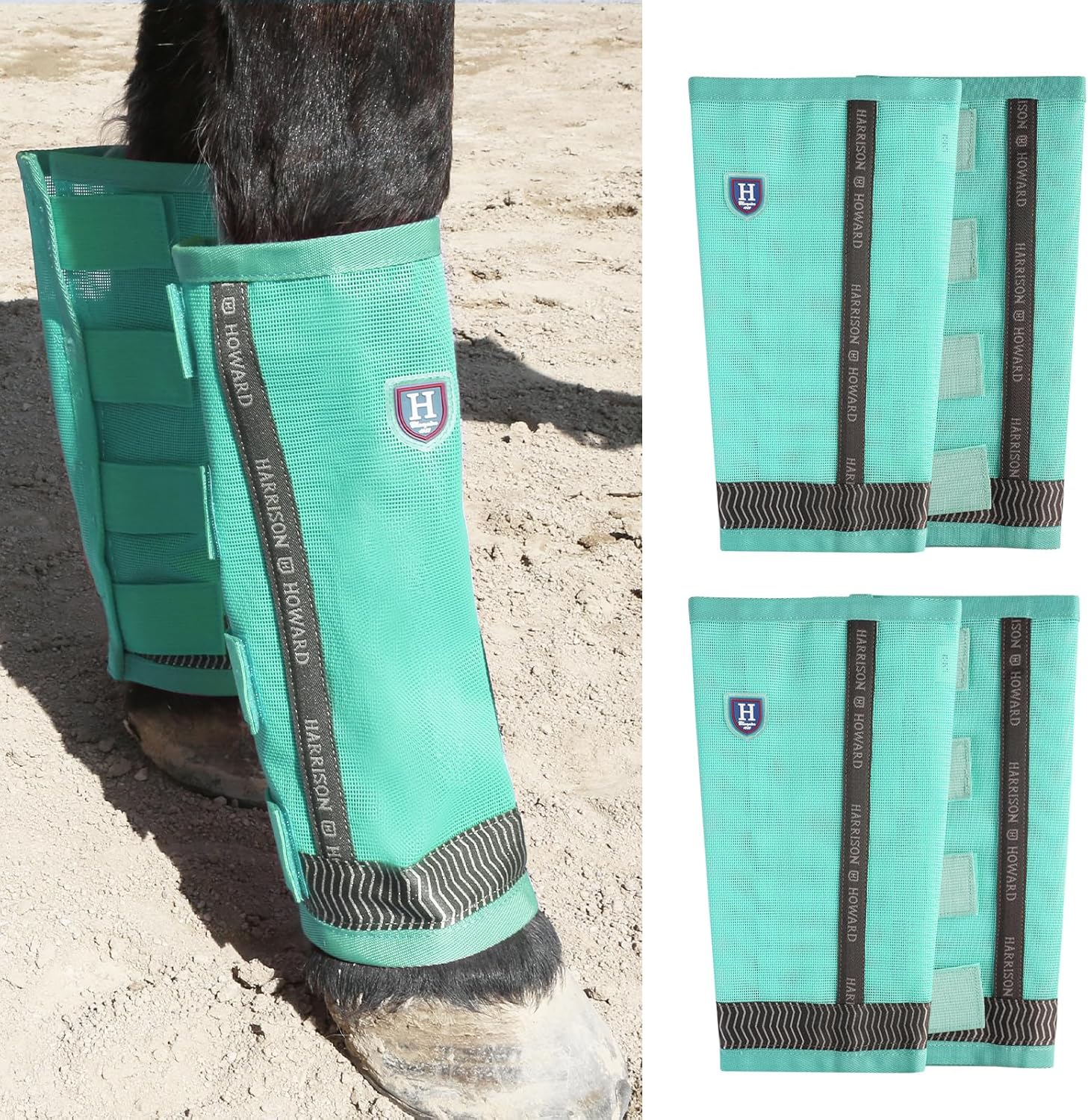 Loose-Fitting Horse Fly Boots with UV Protection and Safety