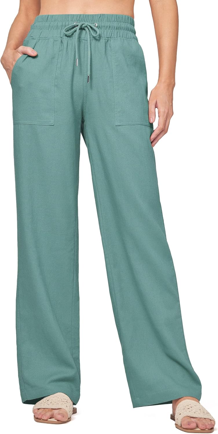 Willit Women Linen Pants Wide Leg Casual Palazzo Pants Review