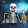 6FT Tall Halloween Inflatable Skull Skeleton Emerging from Ground