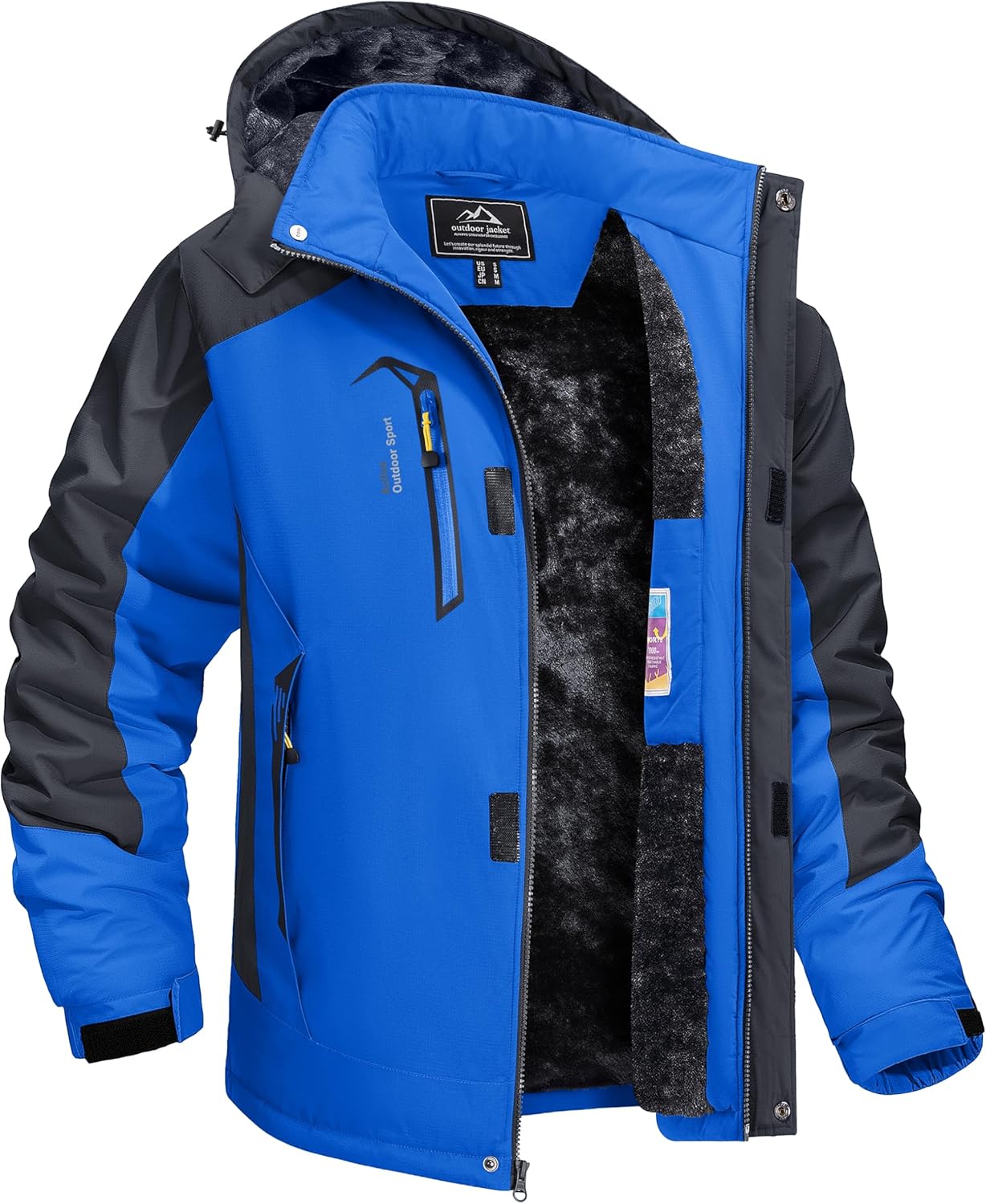 TACVASEN Winter Jacket for Men - Water-Resistant Fleece Coat