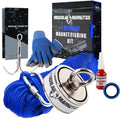 1325lb Double Sided Fishing Magnet Bundle Pack - Complete Kit
