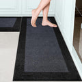 Machine Washable Kitchen Rugs Set 24in x 36in + 24in x 60in - Non Slip