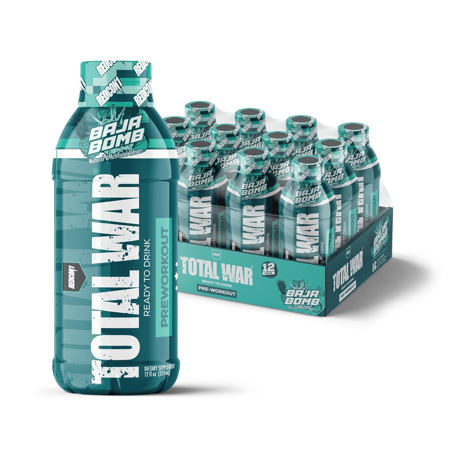 REDCON1 Total War Ready to Drink Preworkout for Ultimate Energy