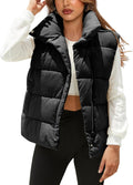 Himosyber Womens Puffer Vest Sleeveless Casual Loose Winter Warm Vests