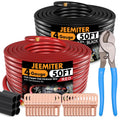 Jeemiter 4 AWG Gauge Wire CCA 100FT Power Ground Wire Set