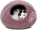 MEOWFIA Cat Cave Premium Felt Cat Bed for Indoor Cats, Medium