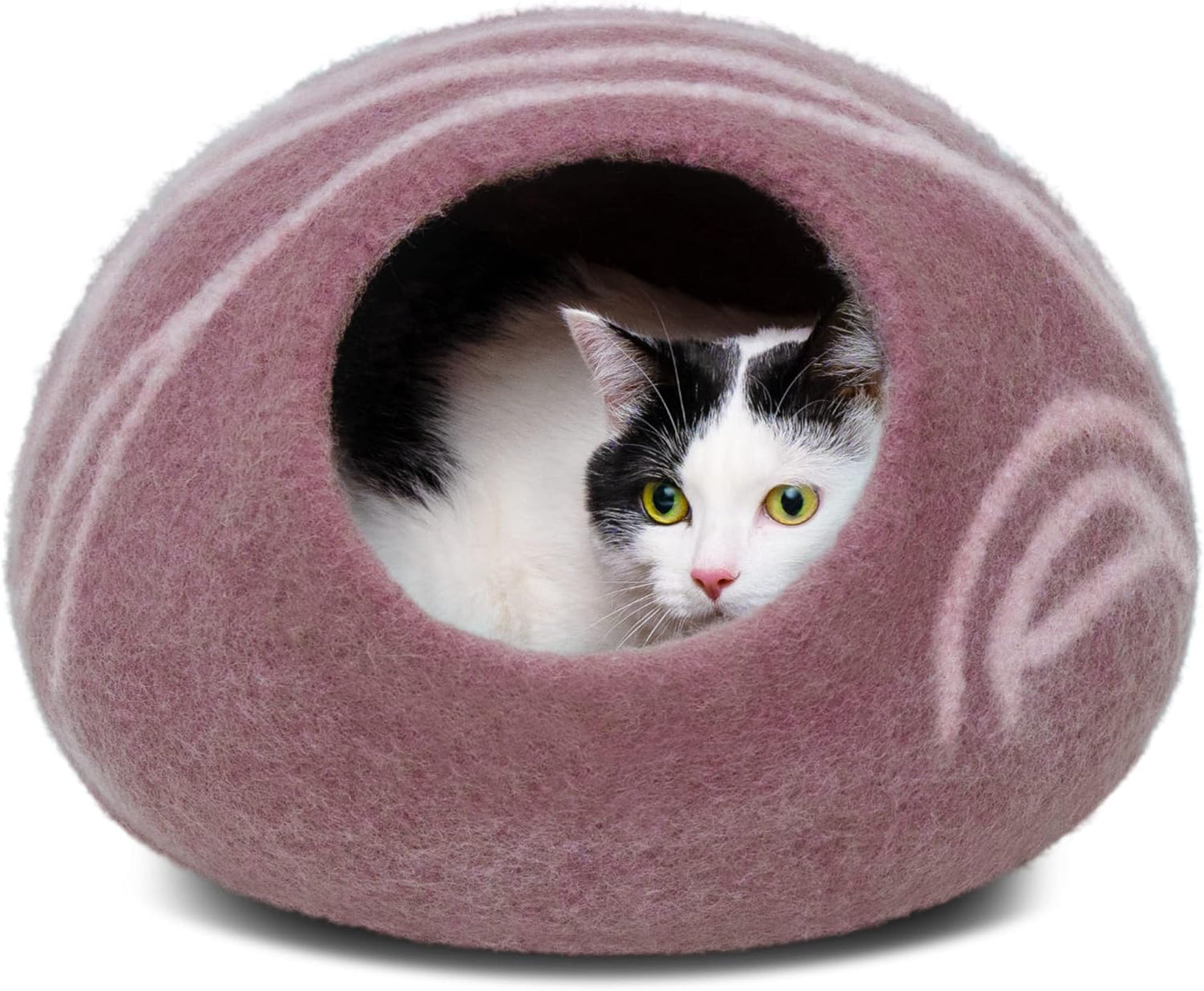 MEOWFIA Cat Cave Premium Felt Cat Bed for Indoor Cats, Medium