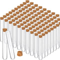 Thyle 100PCS Glass Test Tubes with Cork Stoppers - 35ml Kit
