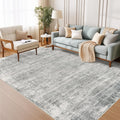 zesthome 5x7 Area Rug - Modern Washable Grey Abstract Rug