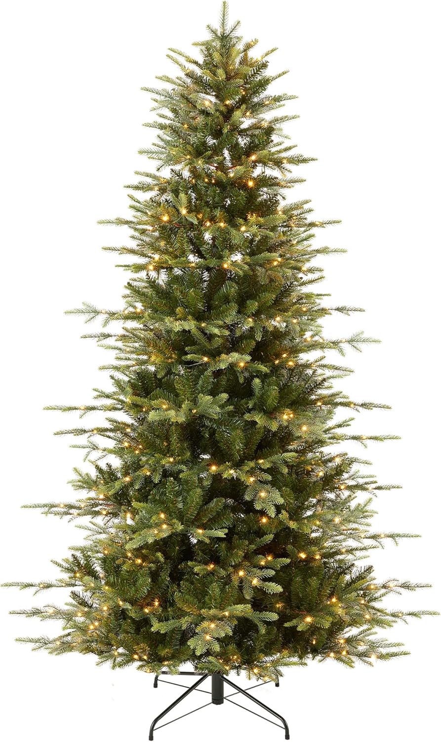 4.5ft Pre-Lit Artificial Aspen Slim Christmas Tree for Holidays