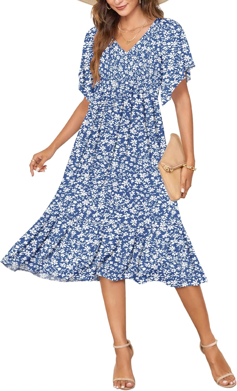 AUSELILY Women's Summer Empire Waist Dress for Every Occasion