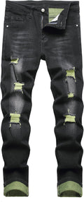Slim Fit Stretch Jeans Ripped Skinny Jeans for Men - Slim, Comfortable
