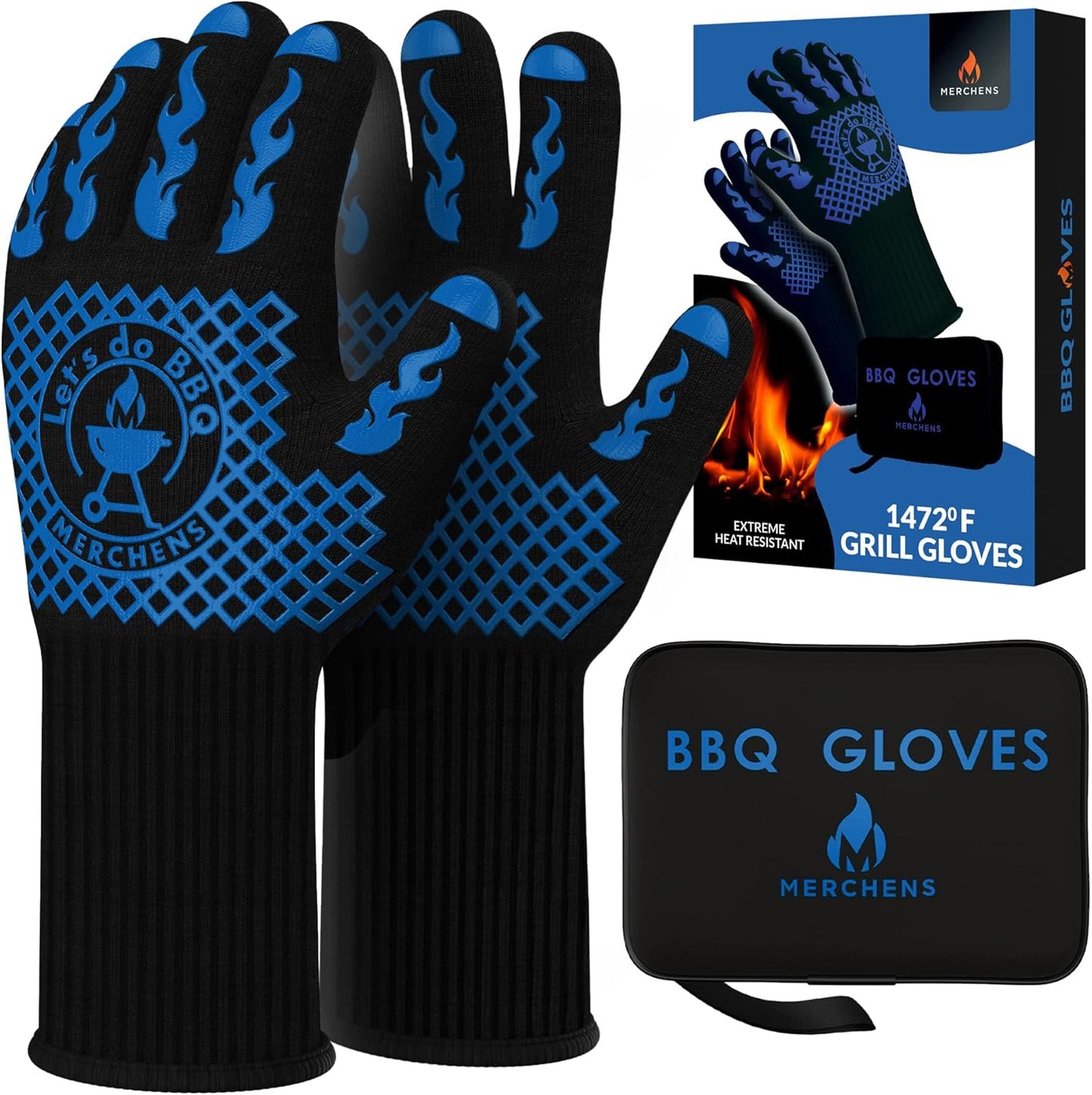 Pro-Series BBQ Gloves for Grilling and Oven Use - Extreme Protection