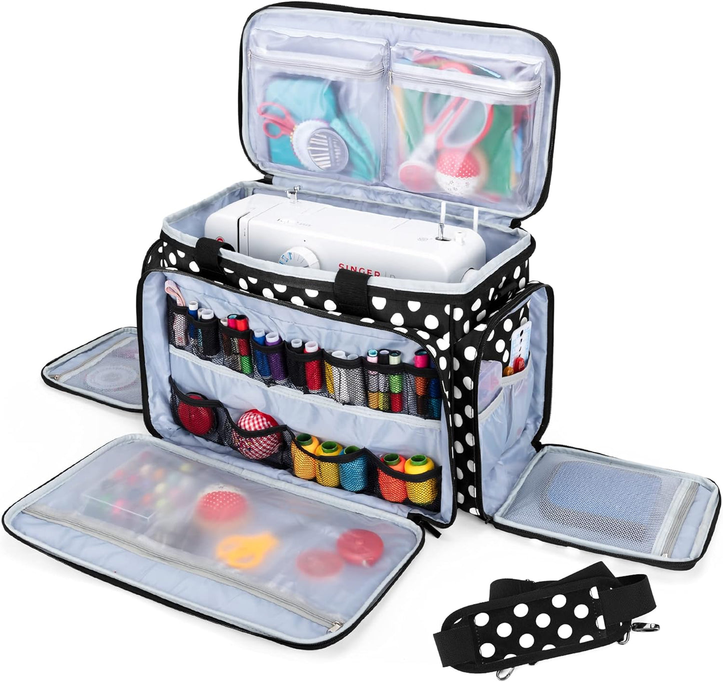 LUXJA Sewing Machine Carrying Bag for Easy Travel and Storage