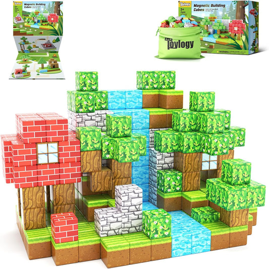100PC Magnetic Blocks Set | STEM Toys for Kids 3+ | Endless Building Fun