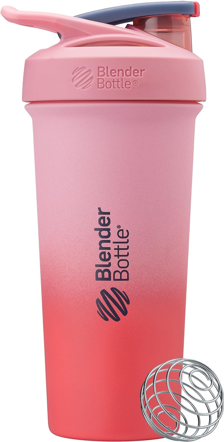 Stylish Insulated Shaker Cup 25oz - Flamingo Ombre
